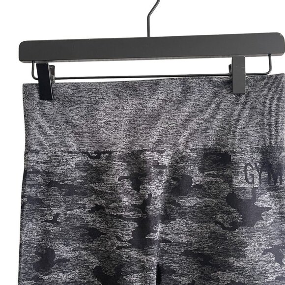 Gymshark Women Adapt Camo Seamless Leggings Black White Size Large High Waist - Picture 5 of 11
